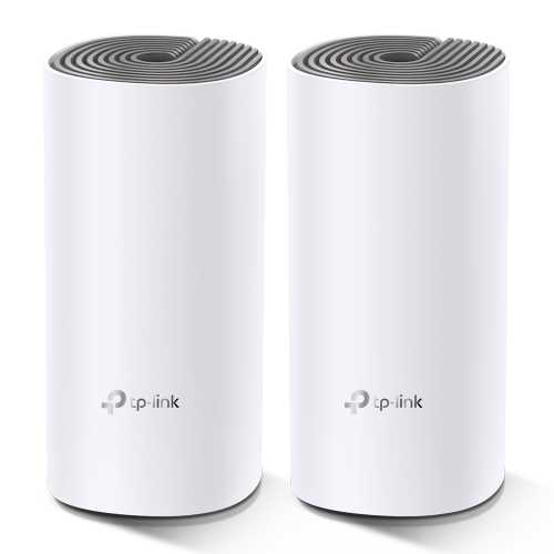 Домашняя Mesh Wi-Fi система TP-LINK DECO E4 2PK AC1200 2xFE LAN/WAN MU-MIMO (DECO-E4-2-PACK)