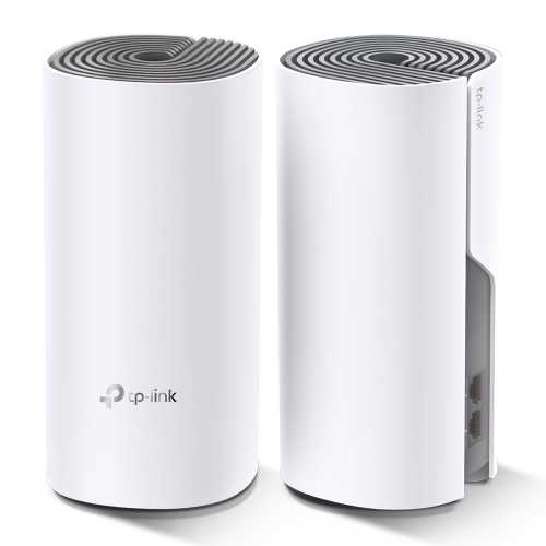 Домашняя Mesh Wi-Fi система TP-LINK DECO E4 2PK AC1200 2xFE LAN/WAN MU-MIMO (DECO-E4-2-PACK)