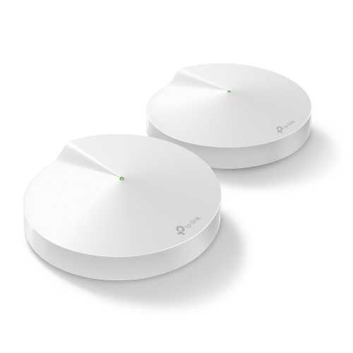 Домашняя Mesh Wi-Fi система TP-LINK DECO M9 plus 2PK AC2200 2xGE LAN/WAN 1xUSB 2.0 MU-MIMO Zigbee 3-band (DECO-M9-PLUS-2-PACK)