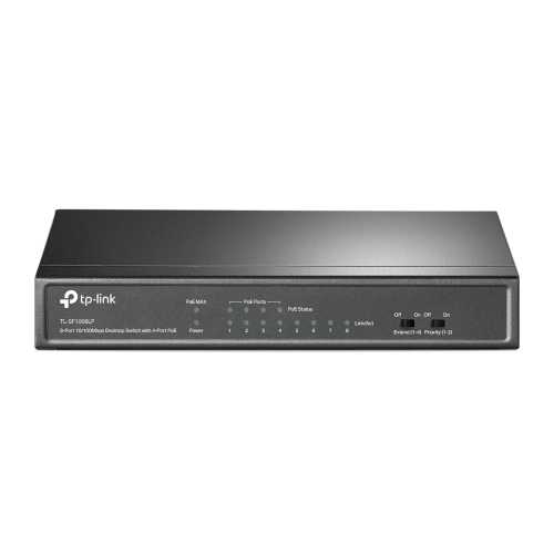 PoE-коммутатор TP-Link TL-SF1008LP 8-портовый с 4 PoE-портами неуправляемый