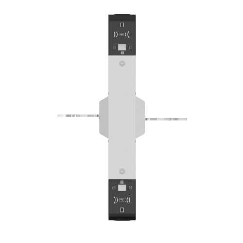 Турникет раздвижной ZKTeco Mars-F1200 с двойной полосой движения