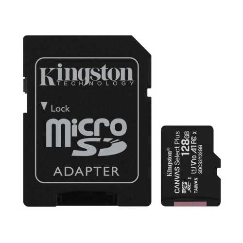 Карта памяти microSDXC Kingston 128GB Canvas Select Plus Class 10 UHS-I + SD-адаптер (SDCS2/128GB)#Карта пам'яті microSDXC Kingston 128GB Canvas Select Plus Class 10 UHS-I + SD-адаптер (SDCS2/128GB)