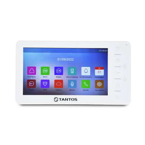 Комплект видеодомофона Tantos Prime HD 7" (White) + Tantos Triniti HD