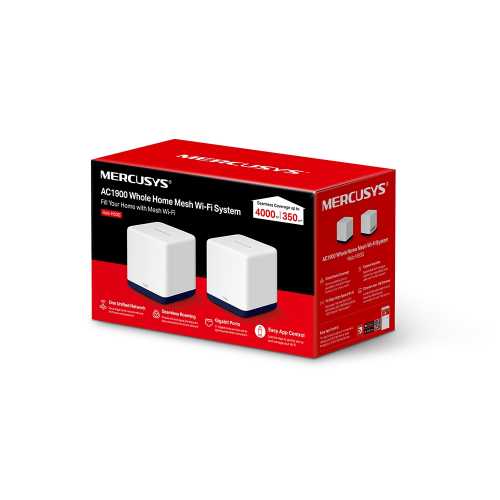 Домашня Mesh Wi-Fi система Halo H50G(2-pack) AC1900 3xGE LAN/WAN (HALO-H50G-2-PACK)