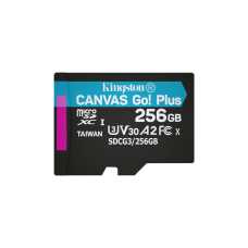 Карта памяти Kingston MicroSDXC 256GB Canvas Go! Plus Class 10 UHS-I U3 V30 A2 (SDCG3/256GBSP)