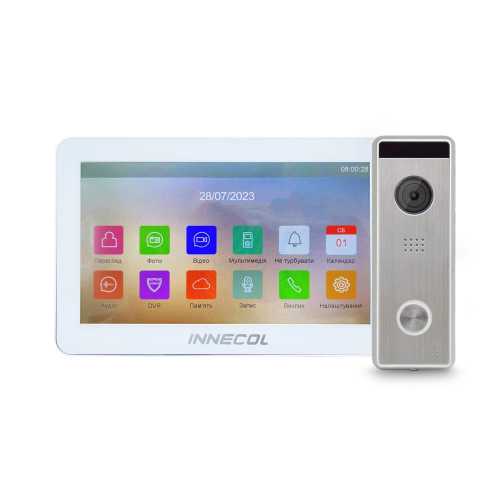 Комплект видеодомофона 7" INNECOL NEO HD (white) + Tantos Triniti HD