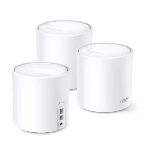 Домашняя Mesh Wi-Fi система TP-LINK DECO X20 3PK AX1800 1xGE LAN 1xGE WAN MU-MIMO OFDMA (DECO-X20-3-PACK)