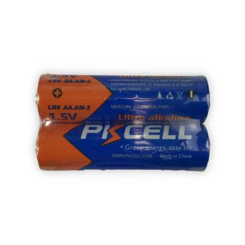 Комплект из 20 батареек PKCELL Ultra Alkaline AA LR6 1.5V по 2шт./пленка