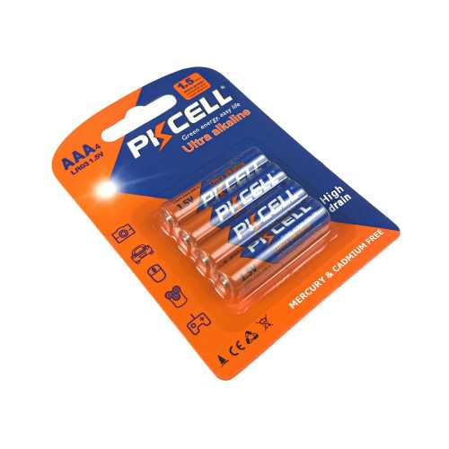 Комплект из 20 батареек PKCELL Ultra Alkaline AAA LR03 1.5V по 4шт./блистер