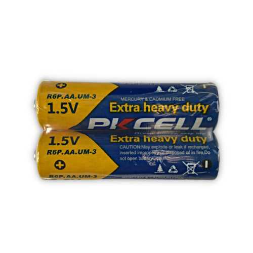 Комплект из 20 батареек PKCELL Extra Heavy Duty AA R6P 1.5V по 2шт./пленка