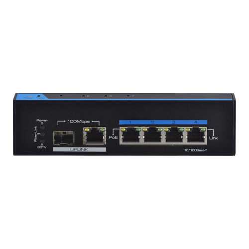 PoE-коммутатор FoxGate S6004-ES-I 6-портовый неуправляемый