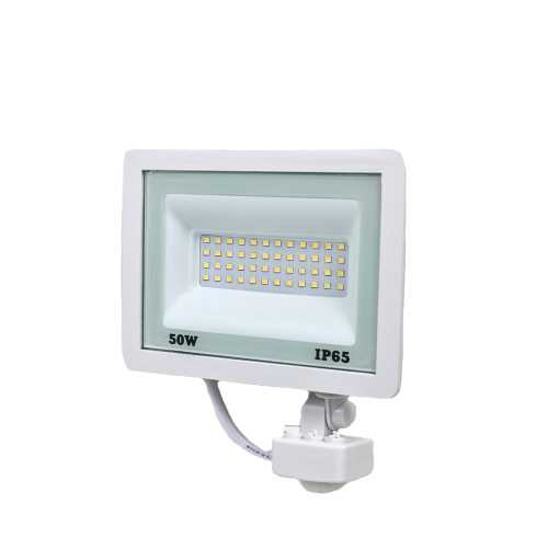 Прожектор светодиодный Lightwell LW-FL-W-50-S 50 W с датчиком движения