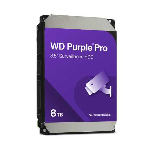 Жорсткий диск 8TB Western Digital WD Purple Pro WD8002PURP для відеоспостереження з AI