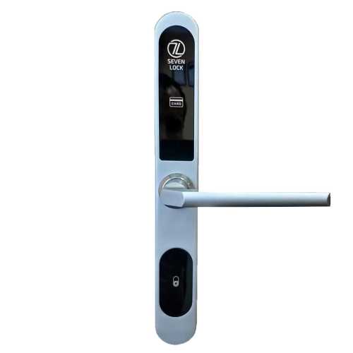 Электронный RFID замок для гостиниц, отелей и хостелов SEVEN LOCK SL-7737S silver