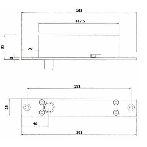 Замок электроригельный SEVEN BL-728T