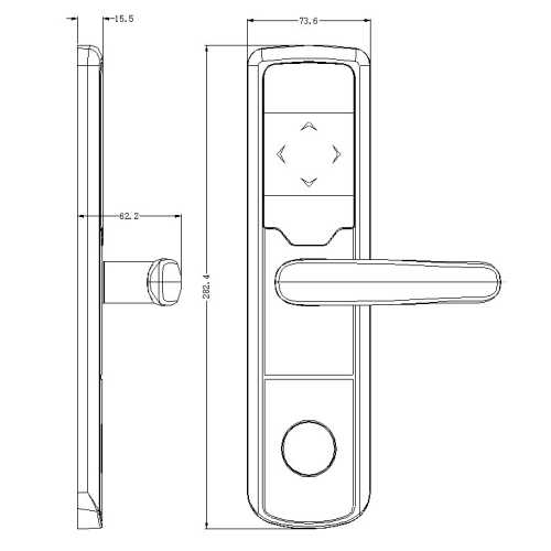 Электронный RFID замок для офисов SEVEN LOCK SL-7731 silver ID EM