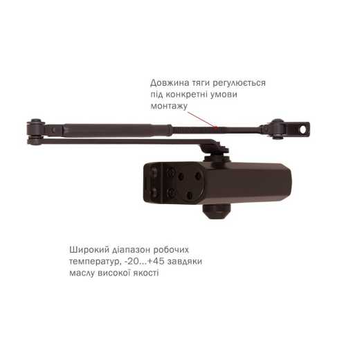 Доводчик двери RYOBI 9903 dark bronze 65 кг