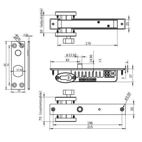 Замок электроригельный SEVEN BL-729