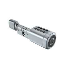 Умный дверной биометрический замок (цилиндр) SEVEN LOCK SL-7774BF silver (35-90мм)