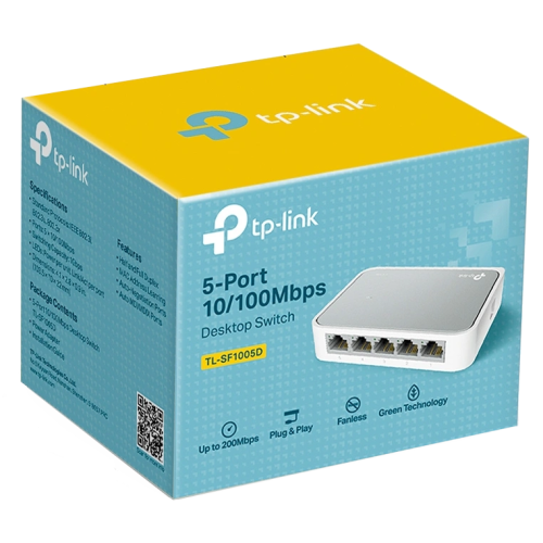 TP-Link TL-SF1005D 5-портовый настольный коммутатор 10/100 Мбит/с