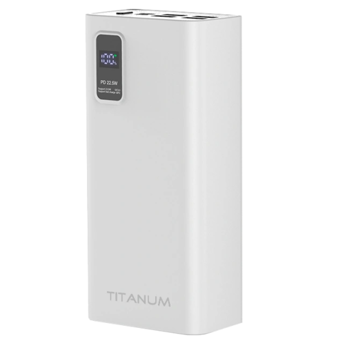 TITANUM 728S 30000mAh 22.5W White Повербанк