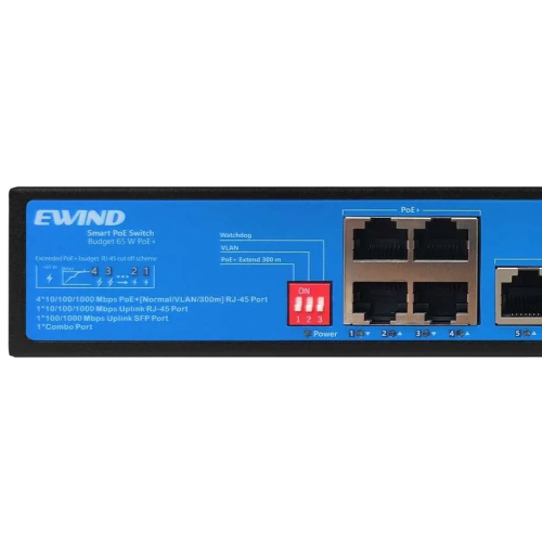 7-портовый гигабитный коммутатор PoE Ewind EW-S1907CG-AP