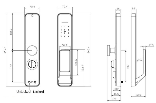 Розміри SEVEN LOCK SL-7767BF black